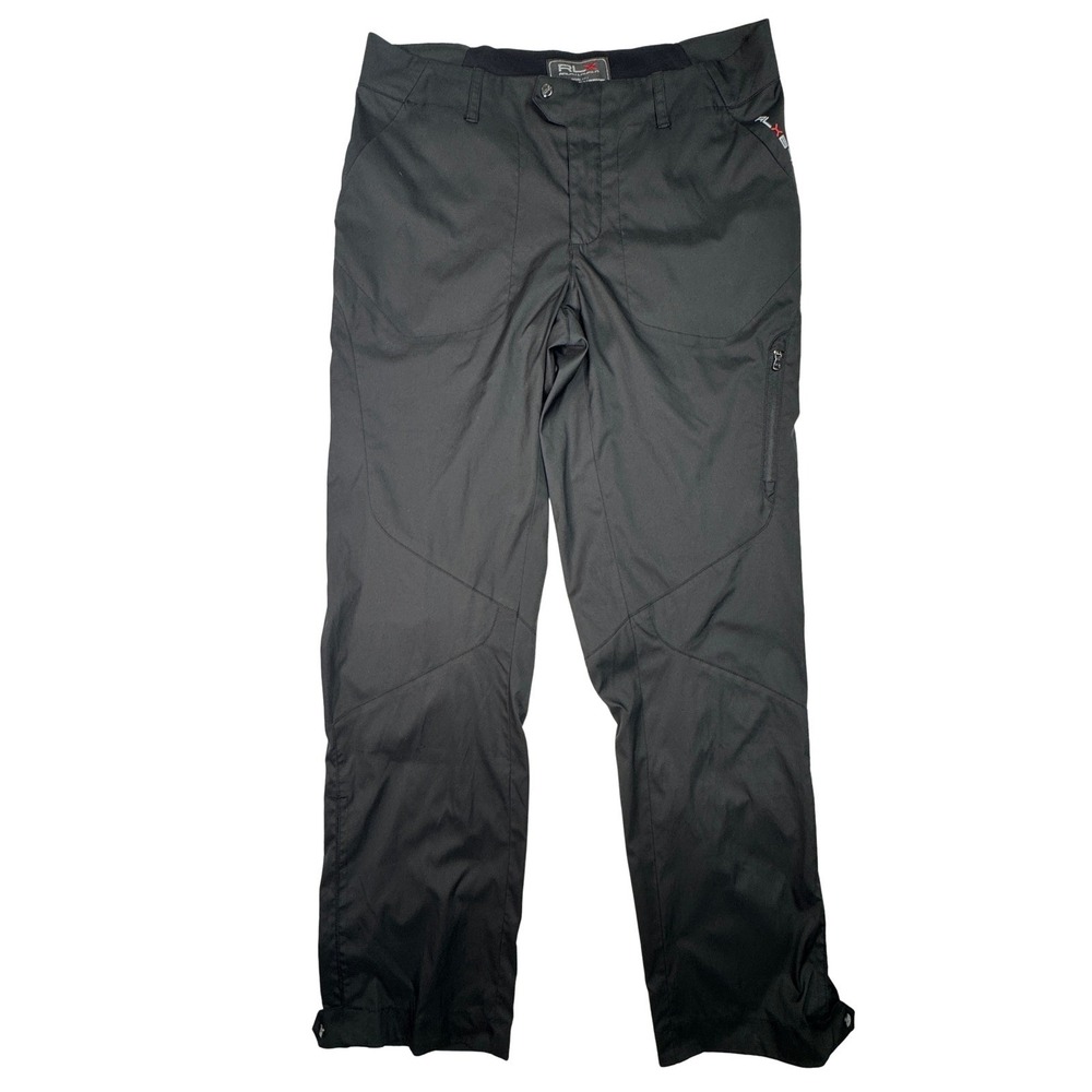 RLX Ralph Lauren Women's Performance Pants Size 8 Black Softshell Ski Outdoor - Picture 1 of 15